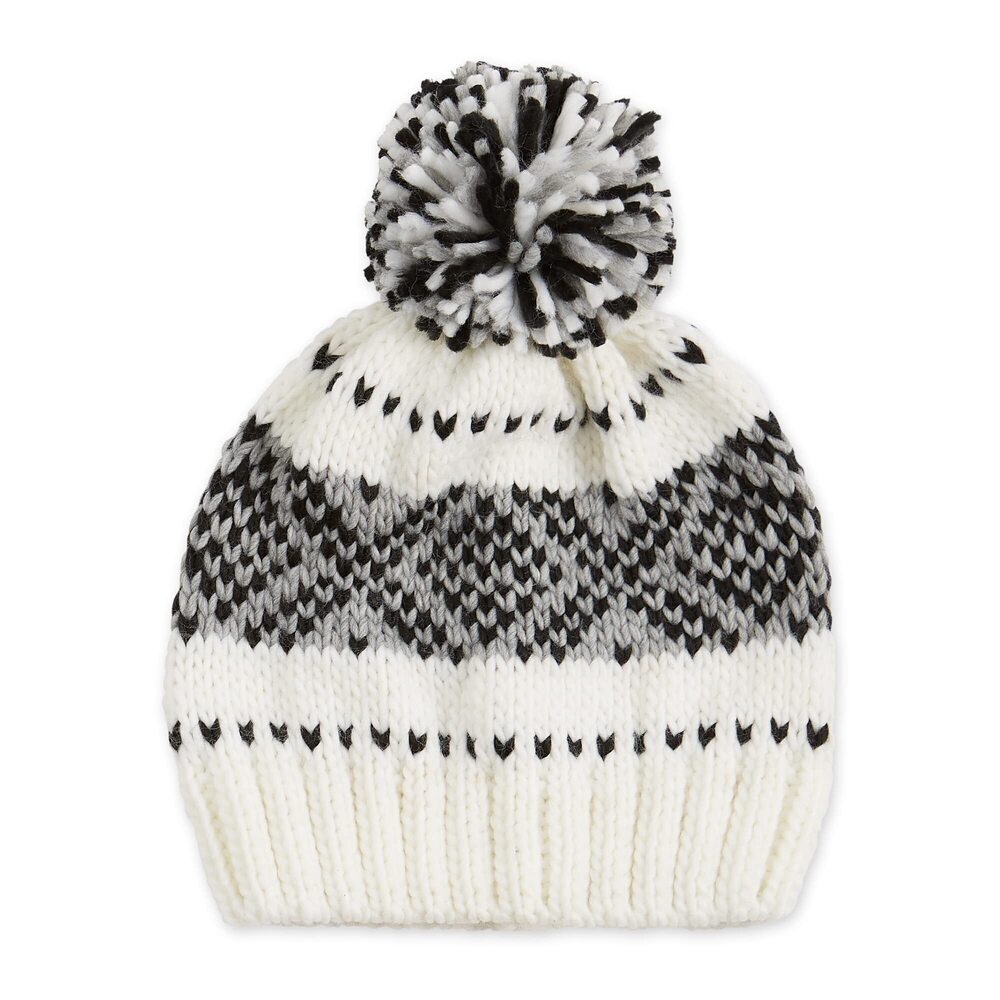 5519 Nordic Beanie, White, One Size